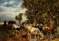 Troupeau De Vaches AL Abreuvoir animalier Charles Emile Jacque